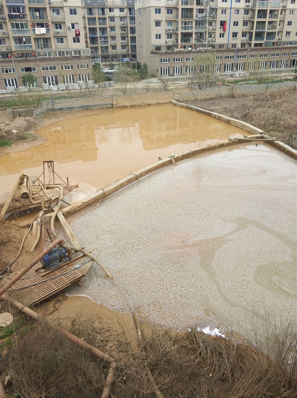 万泉镇沉淀池淤泥清理-厂区废水池淤泥清淤