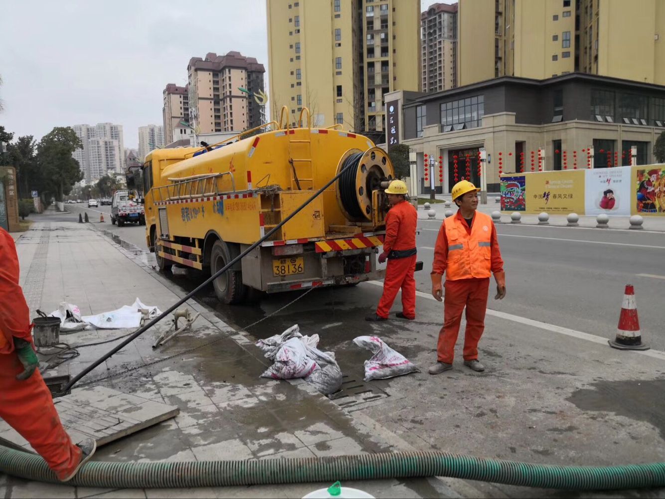 万泉镇排污管道清淤-管道清洗